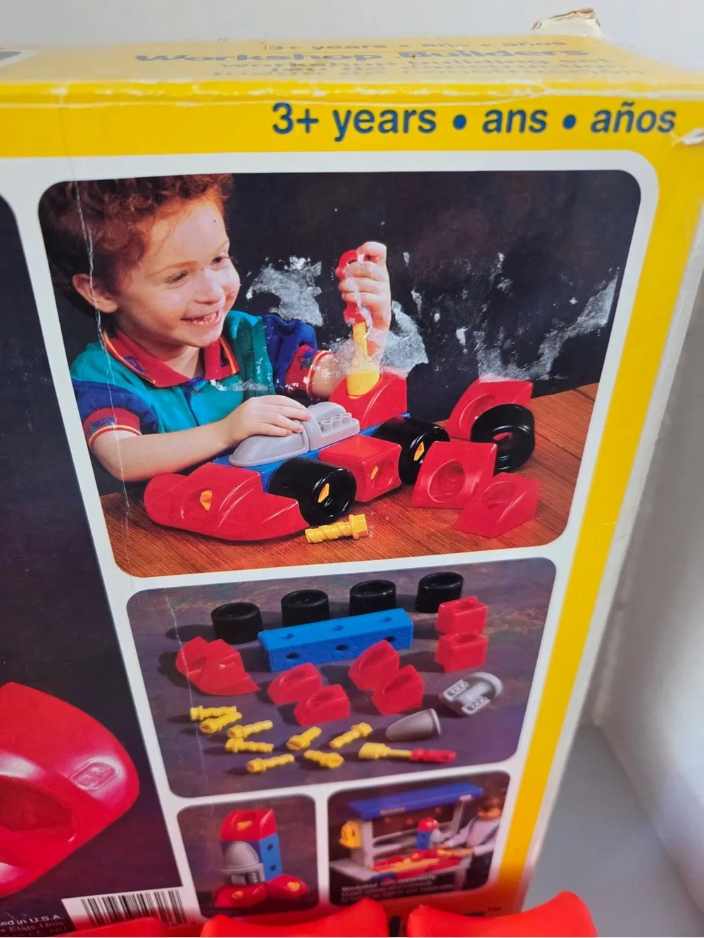 Little Tikes Workshop Builders 0626 Race Car Rocket 1995 Vintage 22 Piece In Box
